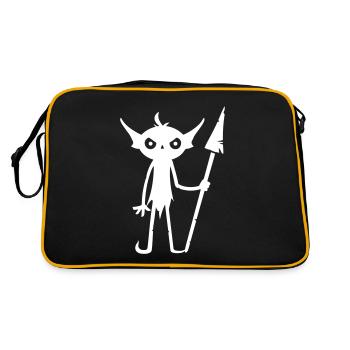 Goblin Orc - Retro Bag - black/gold - Back