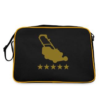 lown mower deluxe - Retro Bag - black/gold - Back