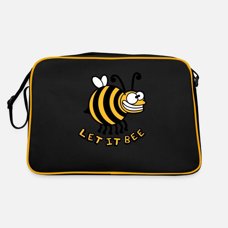 Thick crazy bee let it bee Retro Bag