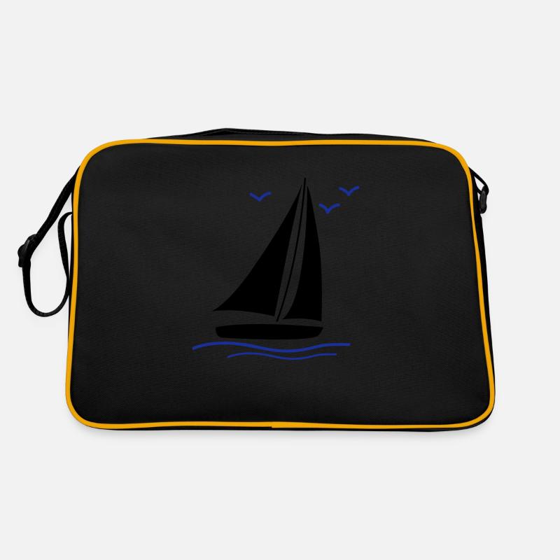 segelboot 02 Retro Tasche