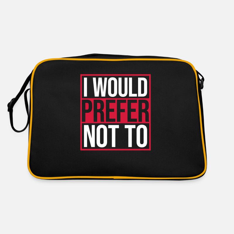 Je préfère ne pas Sac Retro