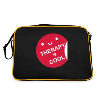 la thérapie est cool Citation - Sac Retro - noir/or - Dos