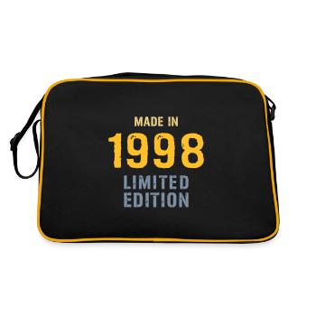 Fabriqué en 1998 édition limitée - Sac Retro - noir/or - Dos