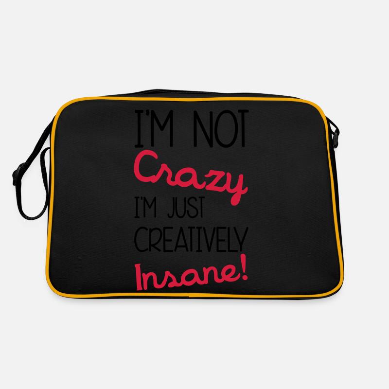 Insane - Retro Tasche - Schwarz/Gold