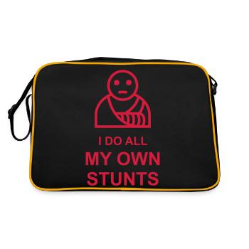 all my own stunts - Retro Bag - black/gold - Back
