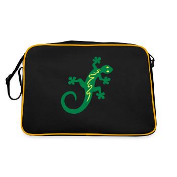 Gecko 01.1 - Retro Bag - black/gold - Back