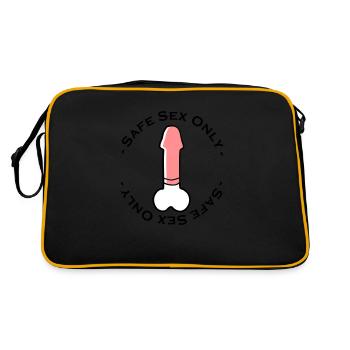 safe sex only - Sac Retro - noir/or - Dos