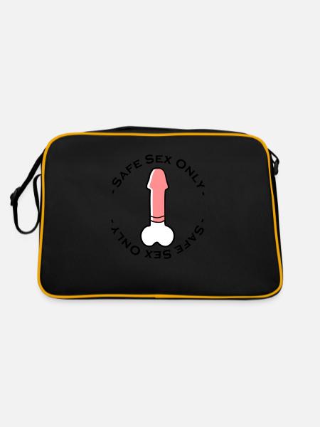 safe sex only - Retro Bag - black/gold - Back