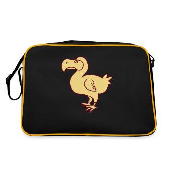 dodo Dronte de l'ile Maurice dessin humour - Sac Retro - noir/or - Dos