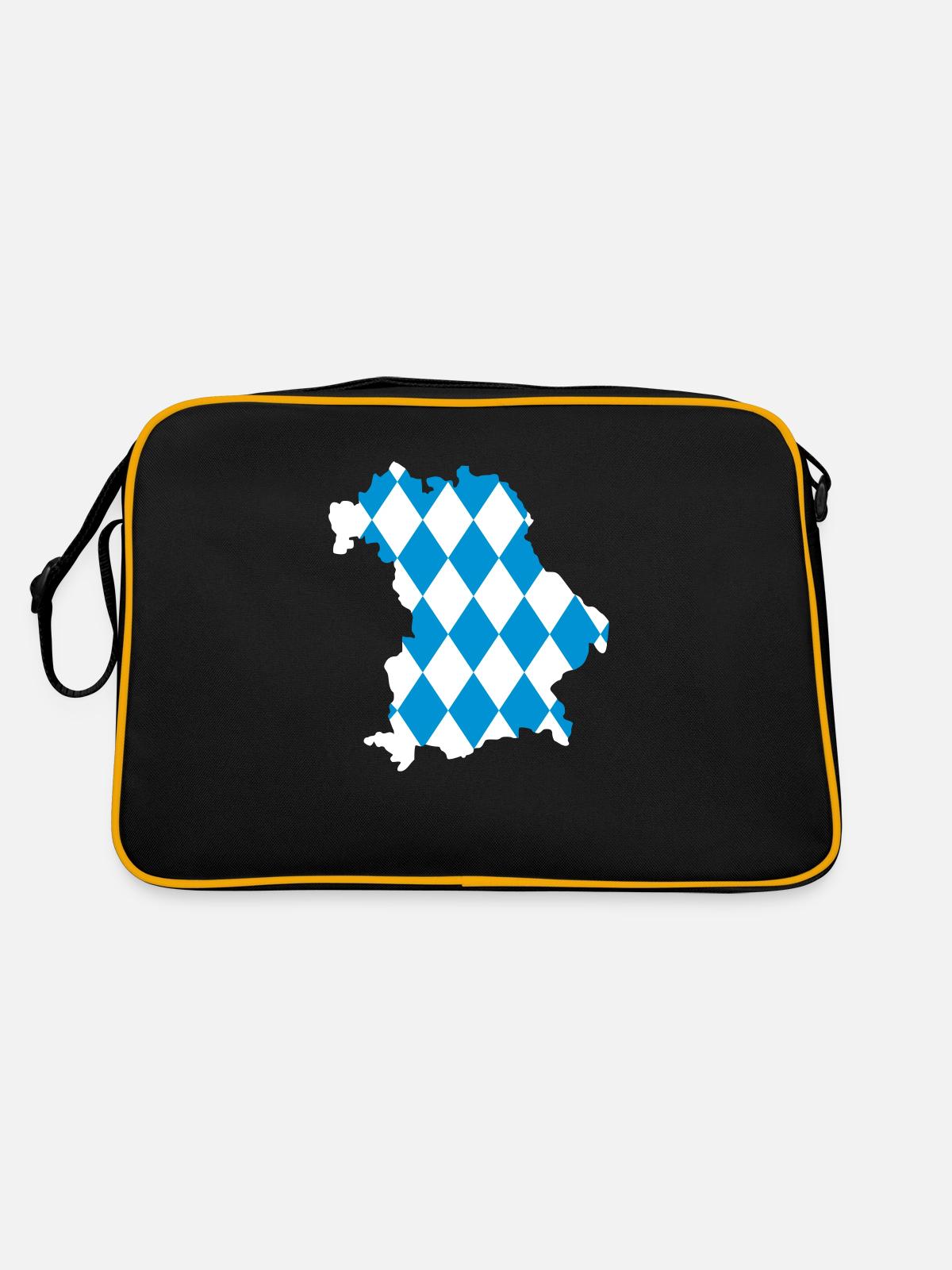 Bavaria - Retro Bag - black/gold - Back