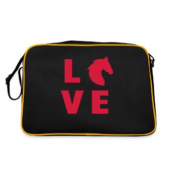 Equitation / Cheval / Cavalier / Equestre - Sac Retro - noir/or - Dos