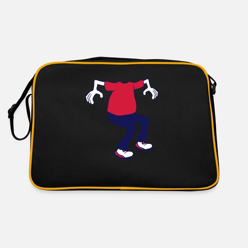 cartoon figure without a head Retro Bag