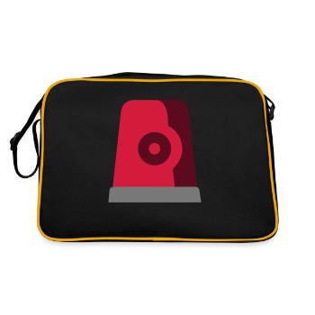 sirene - Retro Tasche - Schwarz/Gold - Hinten