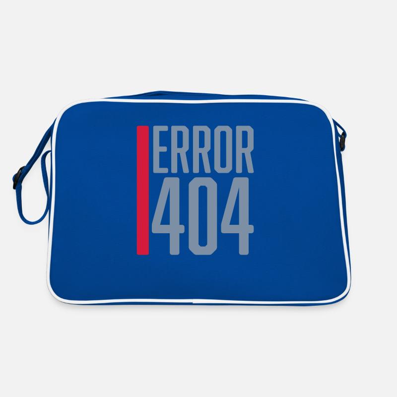 Fehler Code Error 404 Retro Tasche