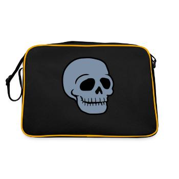 Friendly Comic Skull Skull - Retro Bag - black/gold - Back