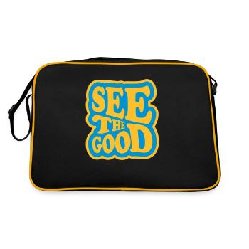 see the good quote - Retro Bag - black/gold - Back