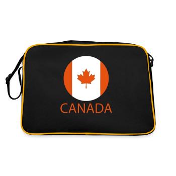 Kanada - Retro Tasche - Schwarz/Gold - Hinten