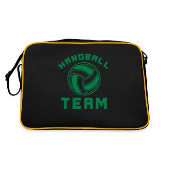 Équipe de handball - Sac Retro - noir/or - Dos