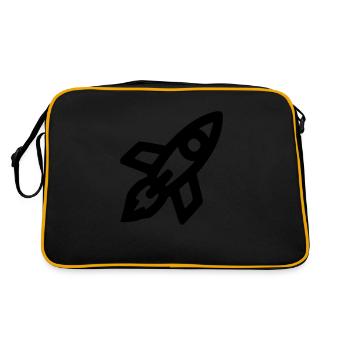 Rocket - Retro Bag - black/gold - Back