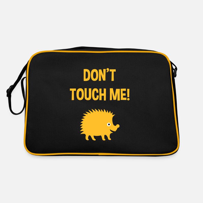 Don't touch me (Igel) Retro Tasche