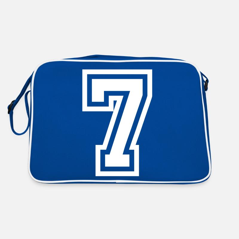 7 Number symbol Retro Bag