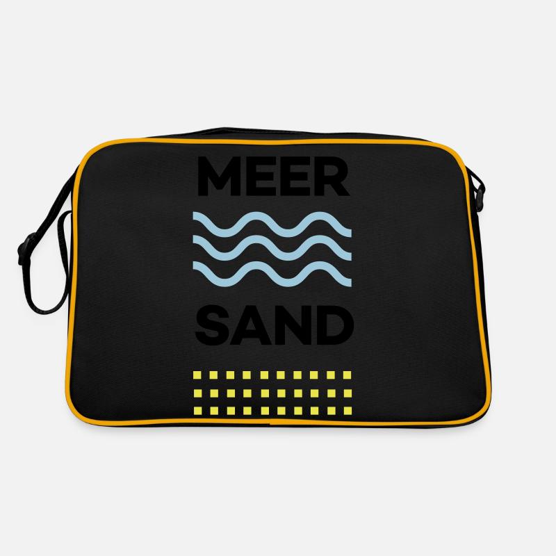 MEER&SAND - Retro Tasche - Schwarz/Gold