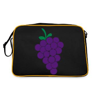 raisins - Sac Retro - noir/or - Dos