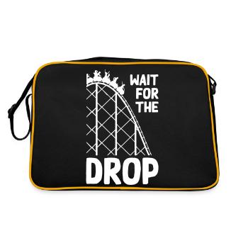 Wait For The Drop Roller Coaster - Retro Bag - black/gold - Back