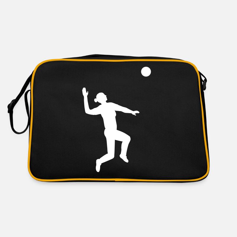 Dynamic serve in volleyball Retro Bag