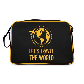 Parcourons le monde - Sac Retro - noir/or - Dos