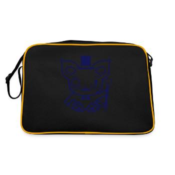 Sir Cat Gentleman Chapeau haut de forme Monocle Rich Gentleman - Sac Retro - noir/or - Dos
