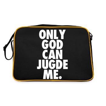 Only God Can Jugde Me - Retro Bag - black/gold - Back
