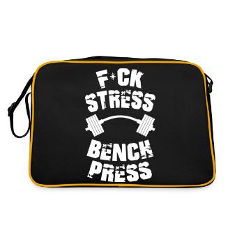 Fitness - Retro Tasche - Schwarz/Gold - Hinten