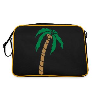 Clipart Palme Design - Sac Retro - noir/or - Dos