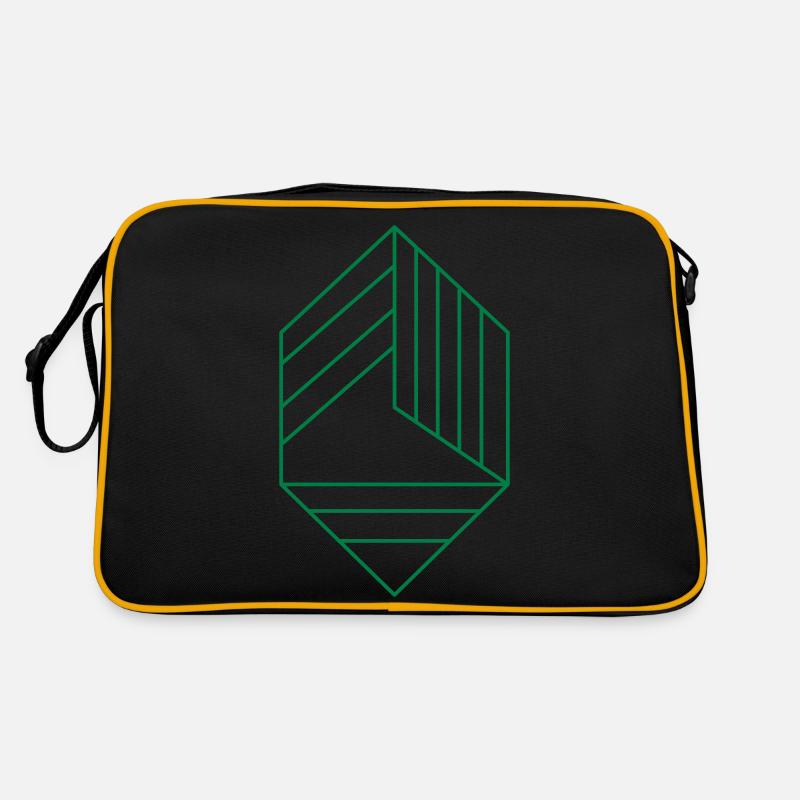 diamant avec lignes Sac Retro