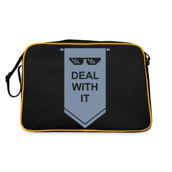 Banner Deal with it - Retro Bag - black/gold - Back