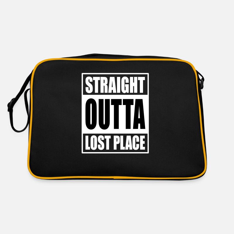 Straight Outta Lost Place Retro Tasche