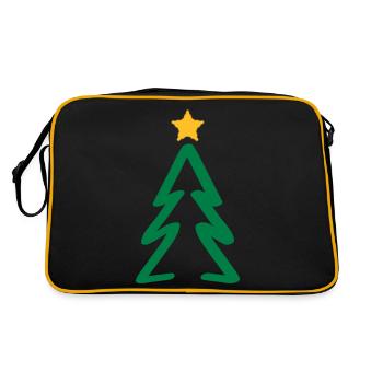 Christmas Tree Christmas Star Christmas Star - Retro Bag - black/gold - Back