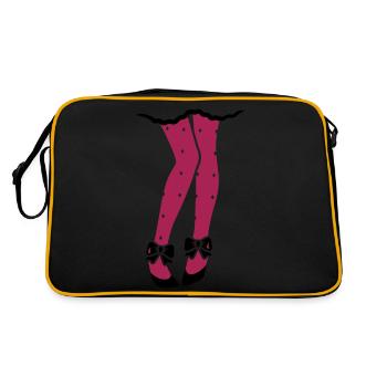 Fille - Talons - talons hauts - chaussures - - Sac Retro - noir/or - Dos