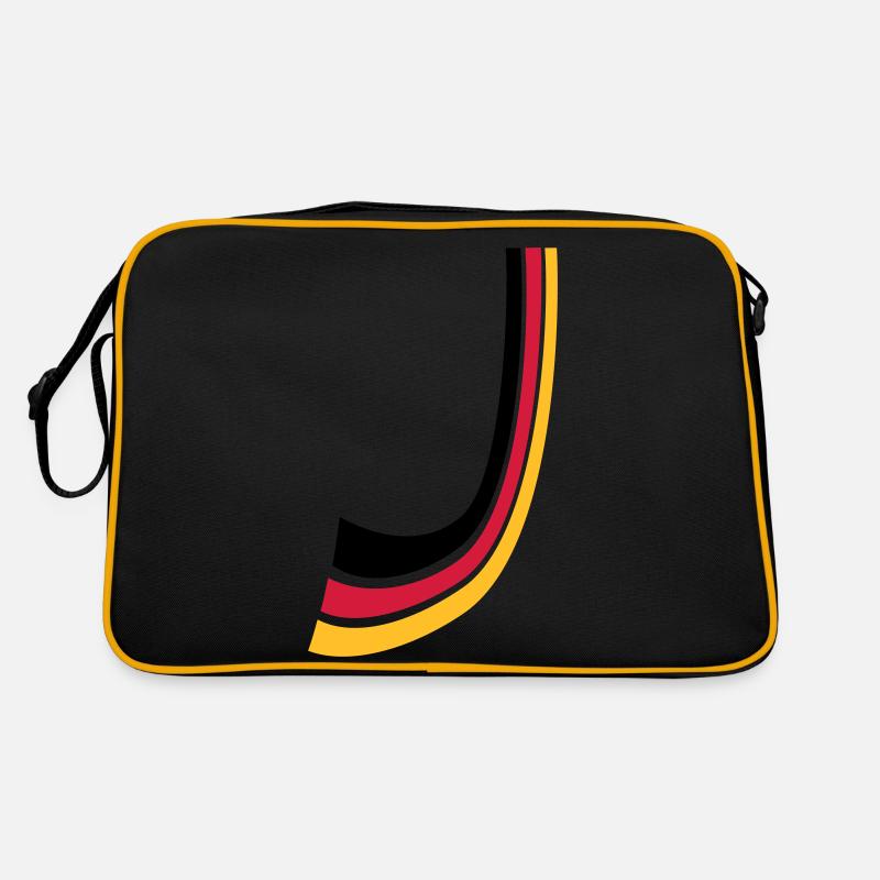 Lignes de proue Allemagne drapeau Sac Retro