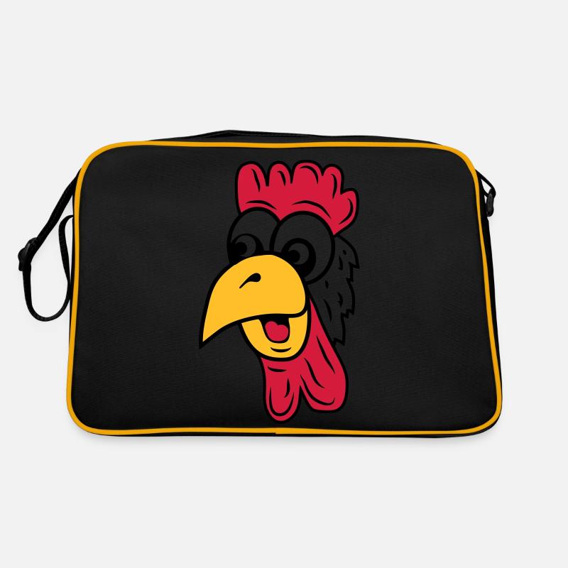 hahn - Retro Tasche - Schwarz/Gold