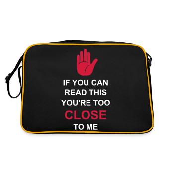 trop près de moi - Sac Retro - noir/or - Dos