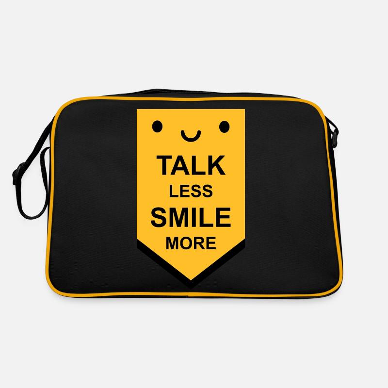 talk less smile more Retro Bag