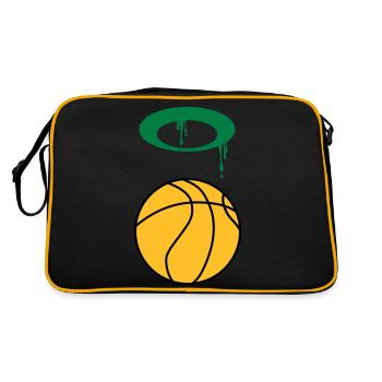 Ballon de basket 5 0 Plan de travail 1 - Sac Retro - noir/or - Dos