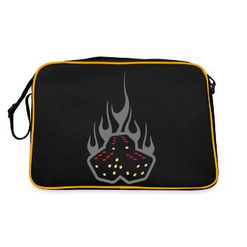dice 666 - Sac Retro - noir/or - Dos