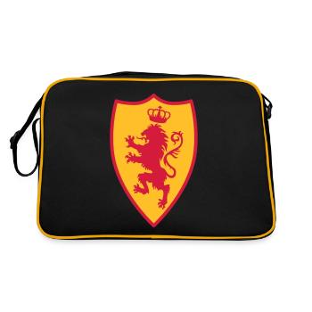 22 Knight's Shield Lion Crown - Retro Bag - black/gold - Back