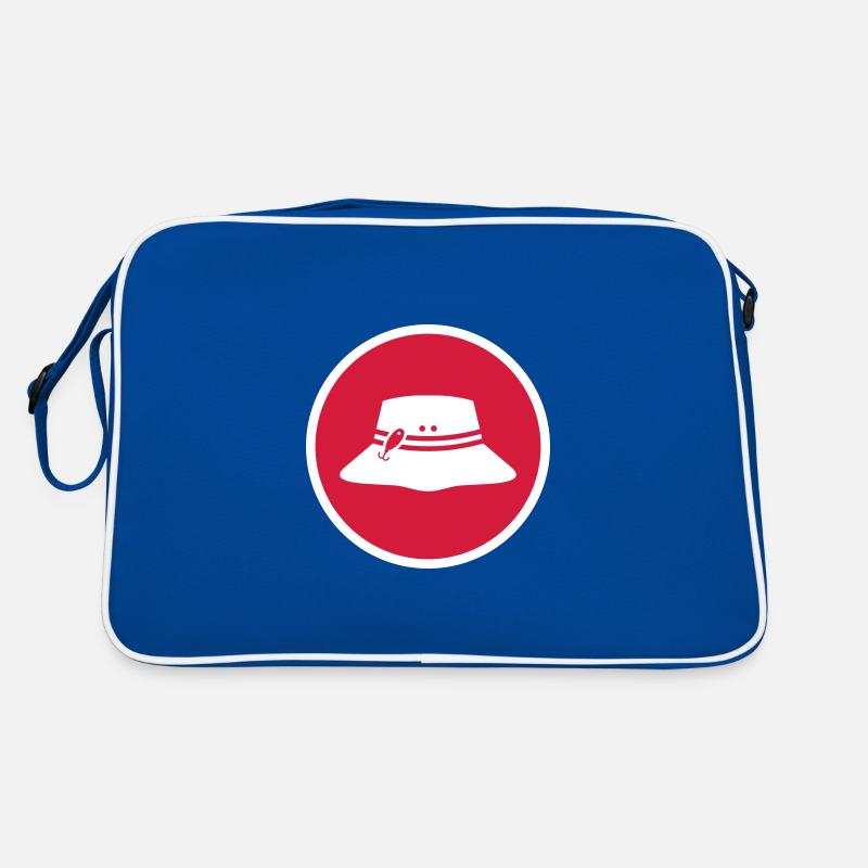 Fishing Hat Icon Circle Retro Bag