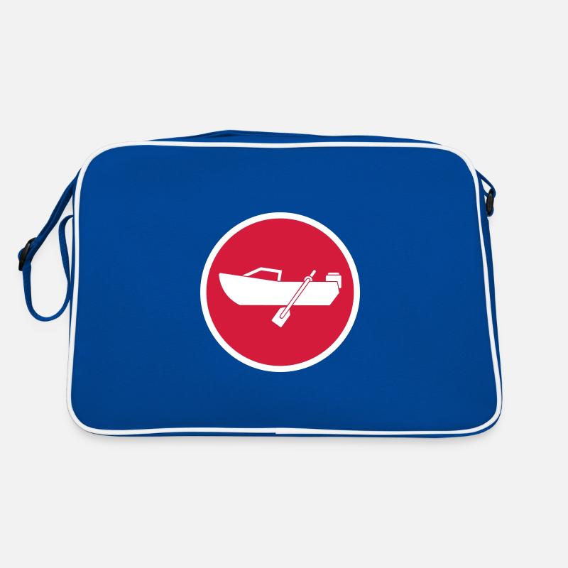 boot Symbol Kreis Retro Tasche
