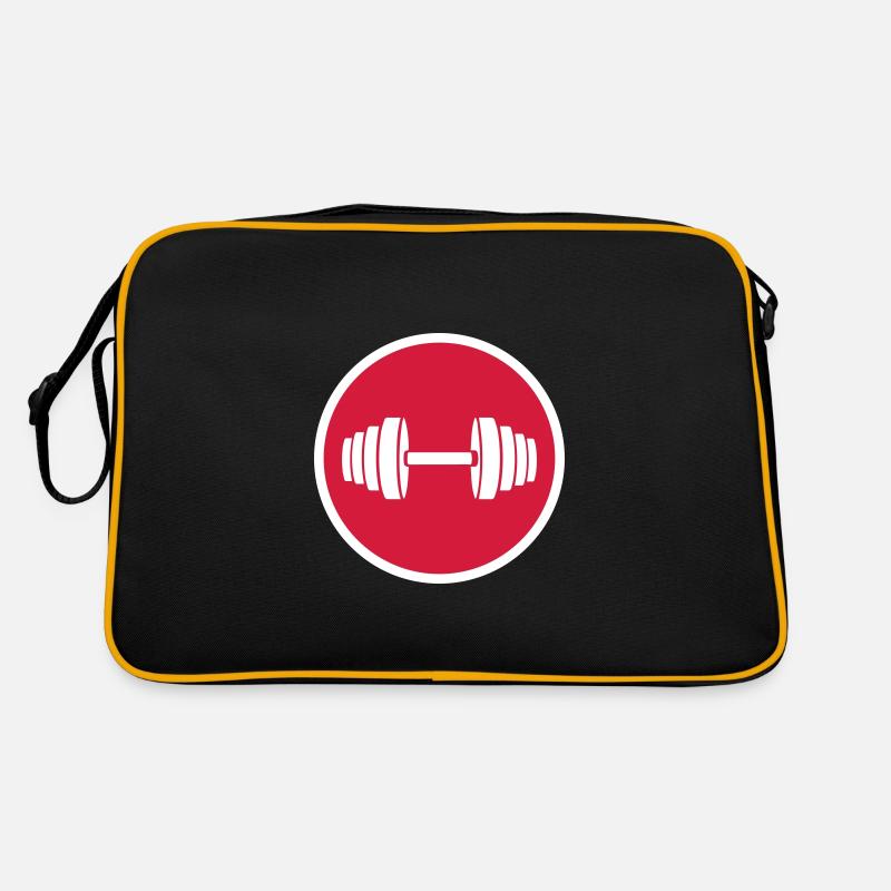 Hantel gewichte Kreis Retro Tasche