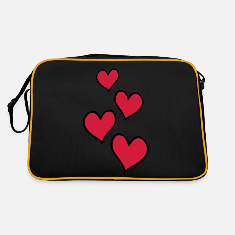 Hearts Love Symbol Retro Bag